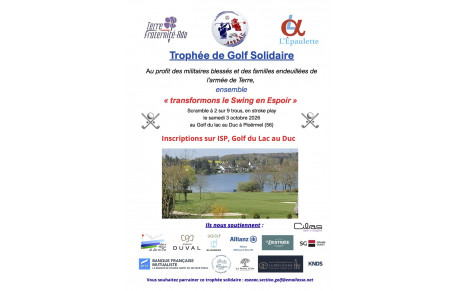 Notre trophée golf solidaire au golf du Lac au Duc 3 octobre